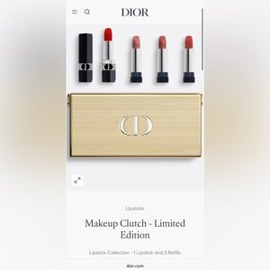 ROUGE DIOR 5 PIECE MINAUDIÈRE CLUTCH LIPSTICK SET “LIMITED EDITION” -DAMAGED BOX